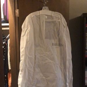 David’s bridal dress bag and hanger